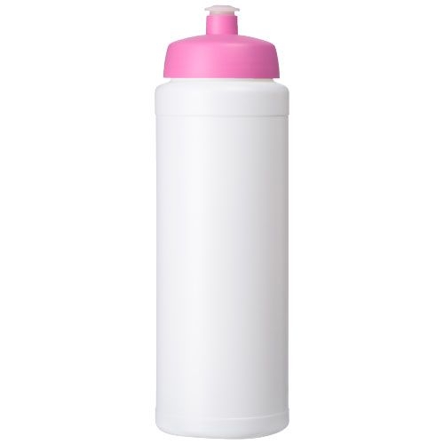 PF210689-9Baseline® Plus grip 750 ml Sportflasche mit Sportdeckel_ weiss_rosa