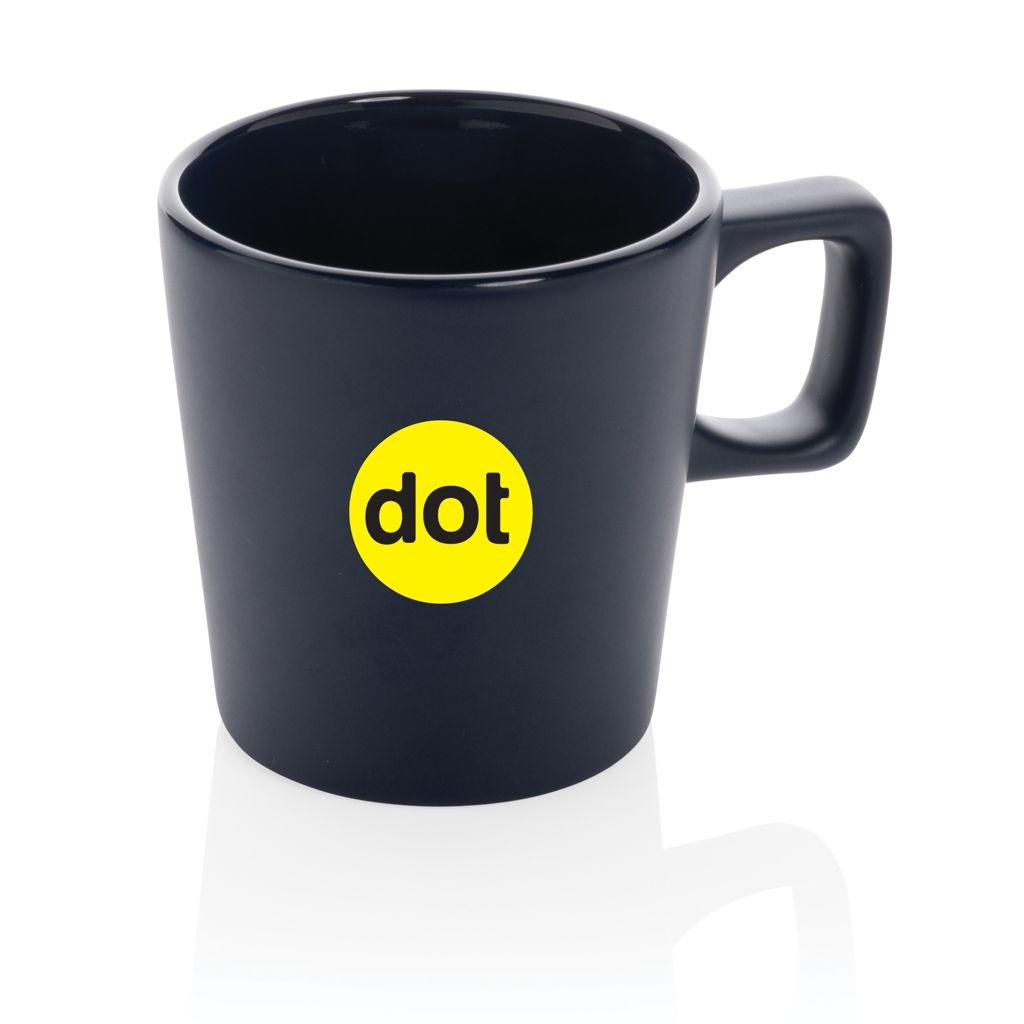 XDP434.05-5Moderne Keramik Kaffeetasse_ 300ml_ navy blau