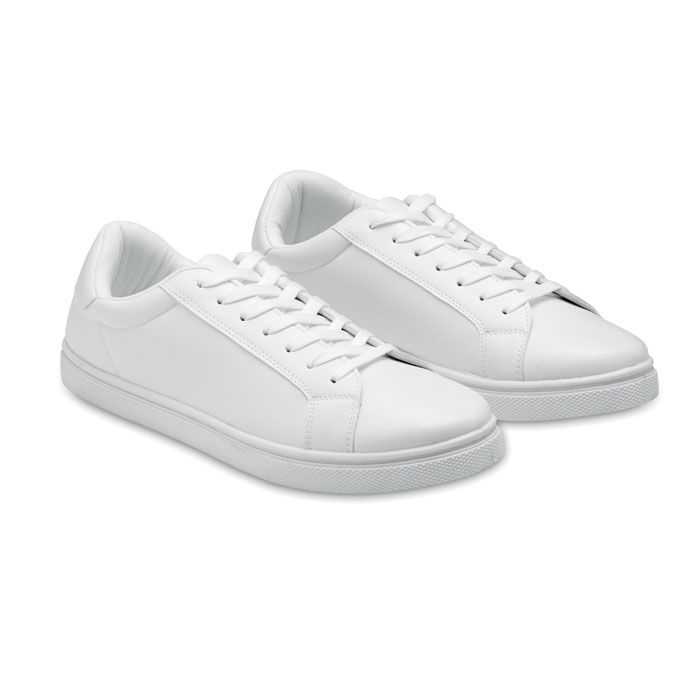 MO2043-06Blancos Sneakers aus PU Gr. 43_ weiss