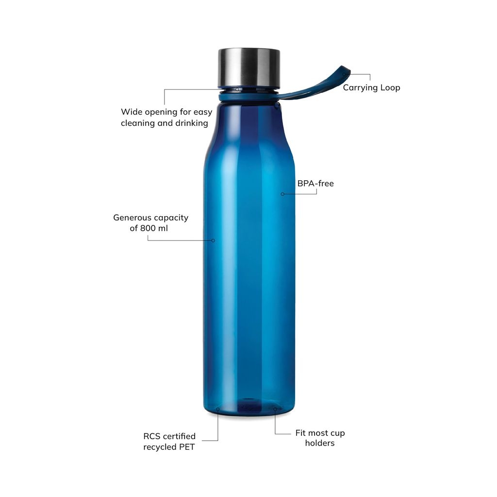 XDV43305-25VINGA Lean 800ml RCS RPET Wasserflasche_ navy blau