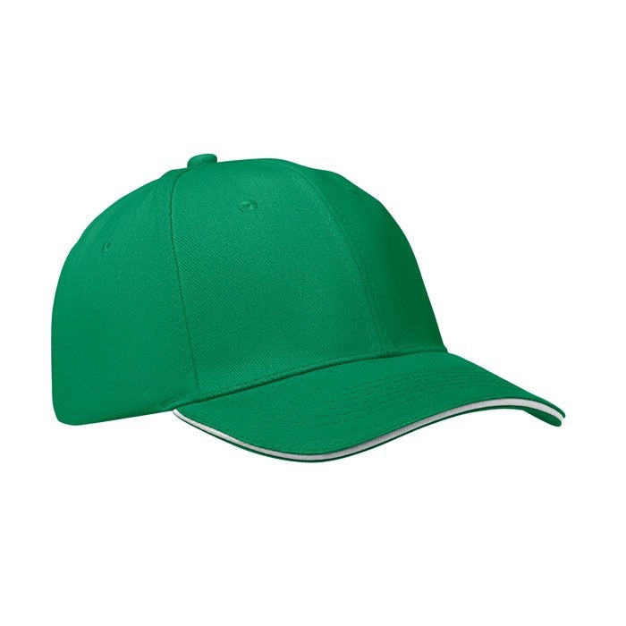 MO1464-47Buffalo 6-Panel-Baseball-Cap_ praeriegruen_weiss
