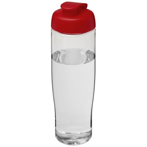 PF210040-4H2O Active® Tempo 700 ml Sportflasche mit Klappdeckel_ transparent_rot