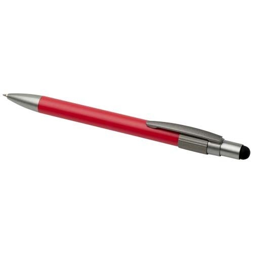 PF106447-2Rill RCS recycelter Kugelschreiber mit Stylus und Fidget Spinner _schwarze Mine_ rot