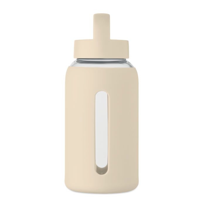 MO2912-13Boris Flasche Borosilikatglas 600ml_ beige