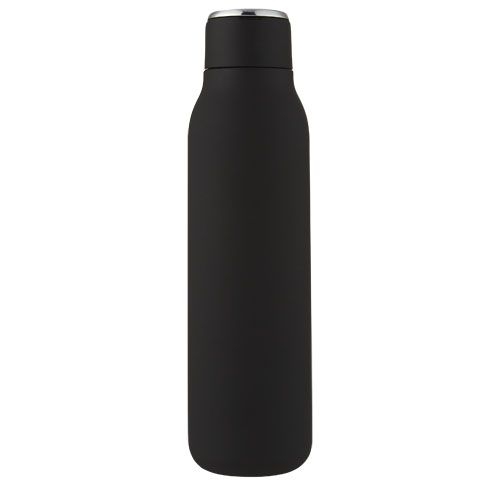 PF100672-2Marka 600 ml Kupfer-Vakuum Isolierflasche mit Metallschlaufe_ schwarz