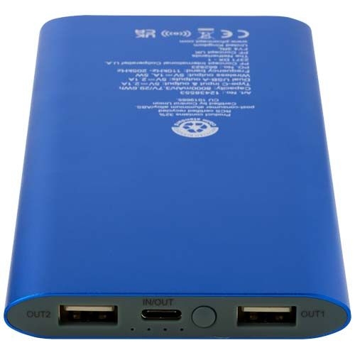 PF124385-2Juice 8000 mAh Typ-C kabellose Powerbank aus recyceltem Aluminium_ royalblau