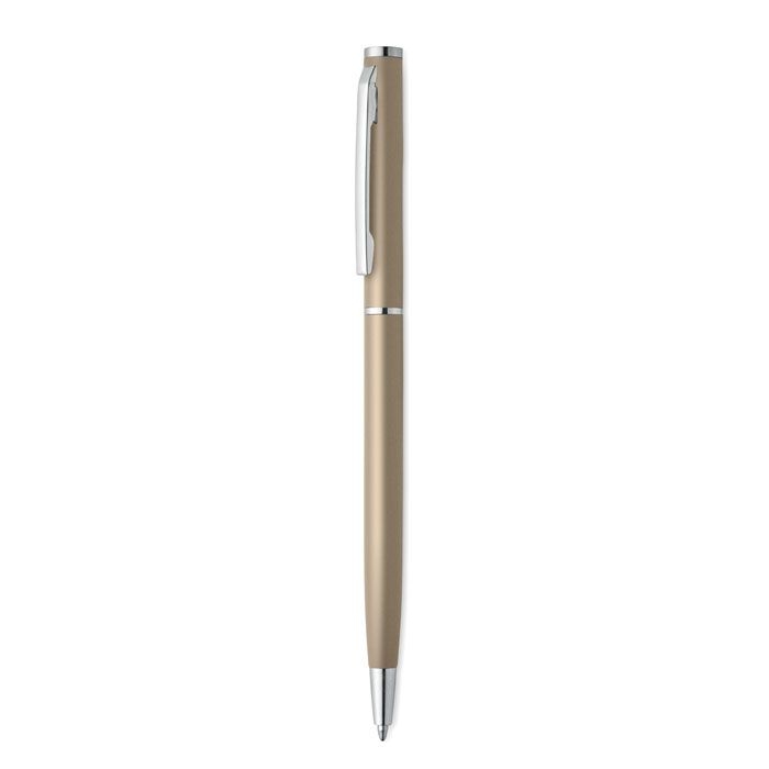 MO3139-19Nimes Drehkugelschreiber recy. Alu_ champagne