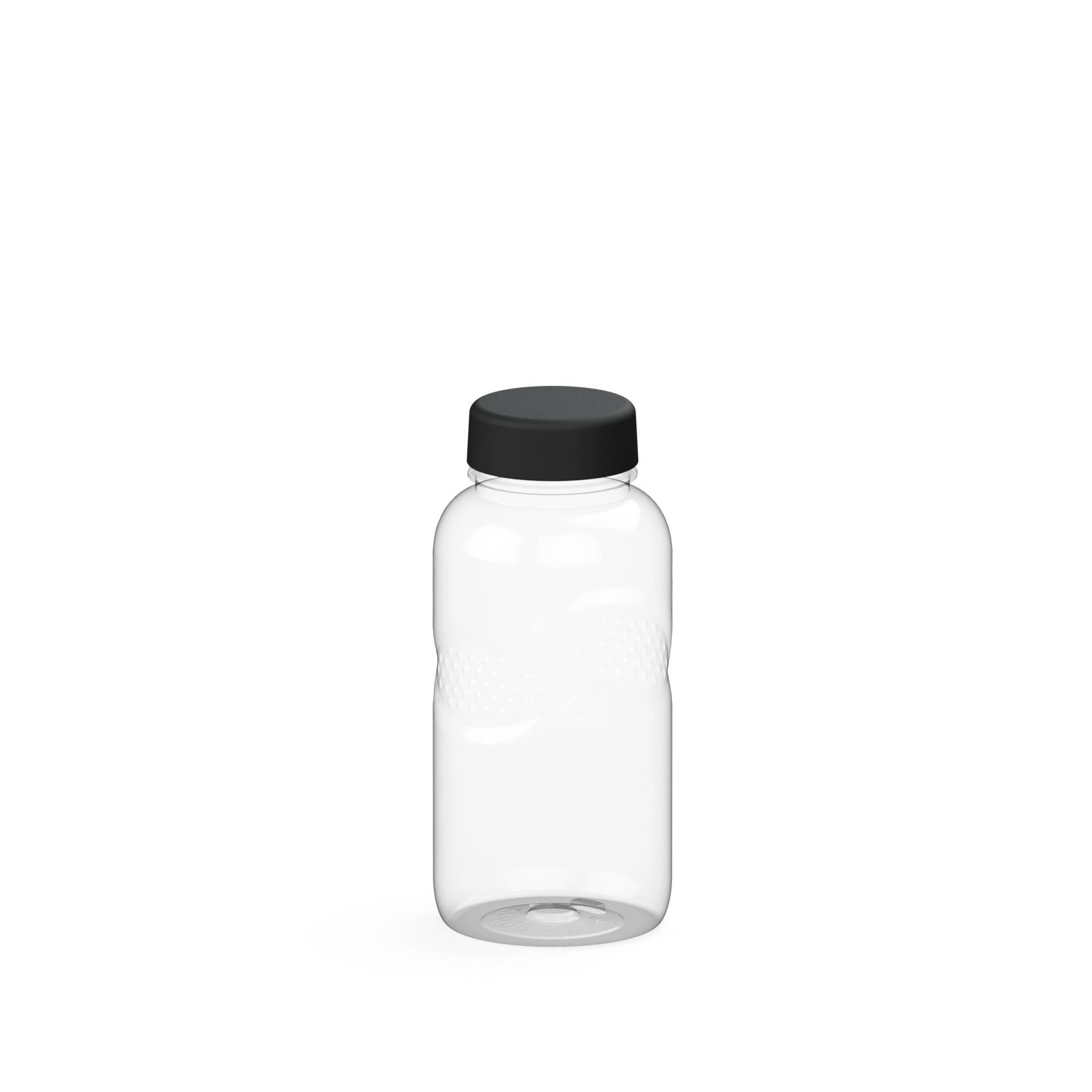 EL02219-2Trinkflasche Carve _Refresh_ 500 ml_ RENEW_ transparent_ schwarz