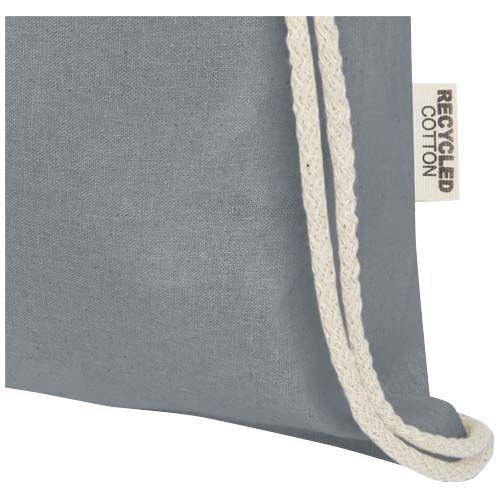 PF120735-5Oregon 140 g_m² Turnbeutel aus GRS recycelter Baumwolle_ grau