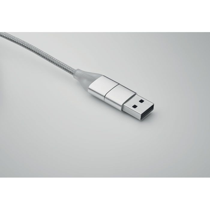MO2141-14Blue 4in1 Ladekabel Typ-C_ silber