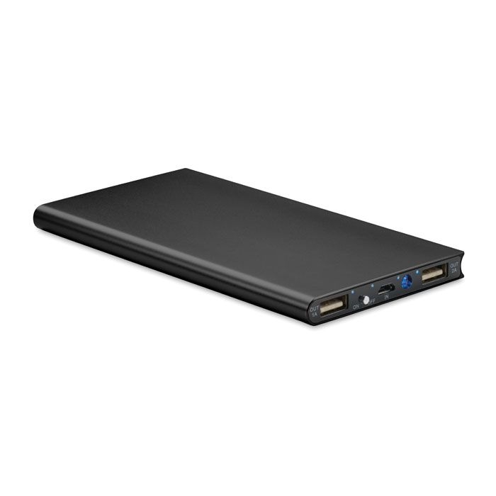 MO9051-03Solar Powerflat Solar Powerbank 8000 mAh_ schwarz