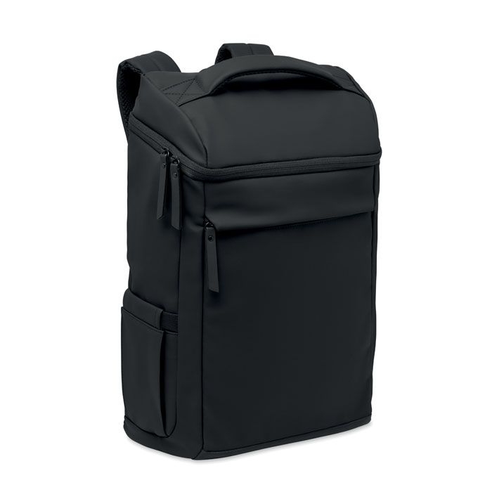 MO3122-03Boulder 15_ PU Laptop-Rucksack_ schwarz