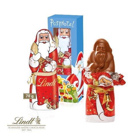 CD95453Lindt Weihnachtsmann mit Gloeckchen_ 70 g