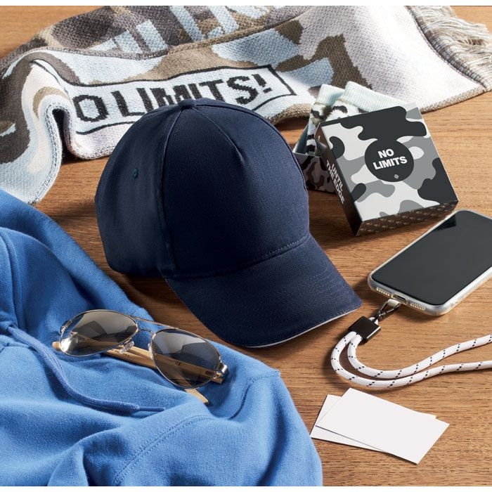 MO6875-55Long Beach Singa Baseball Kappe 5 Panels_ blau_weiss