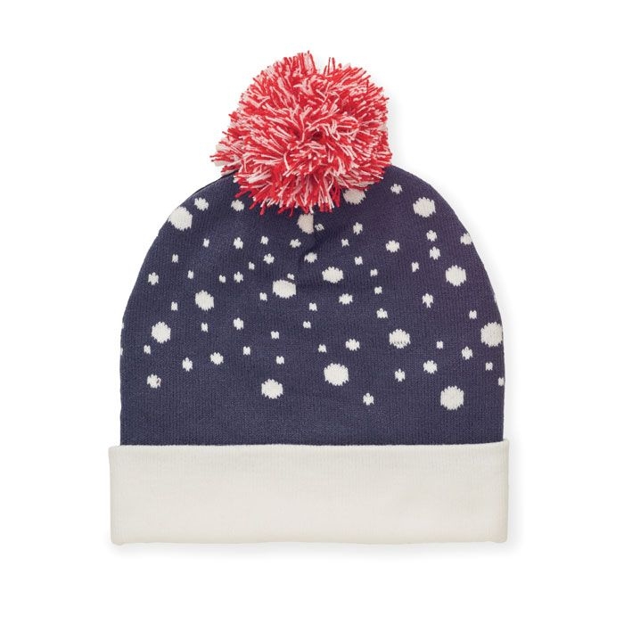 CX1529-04Shimas Hat Weihnachtliche Strickmuetze_ blau