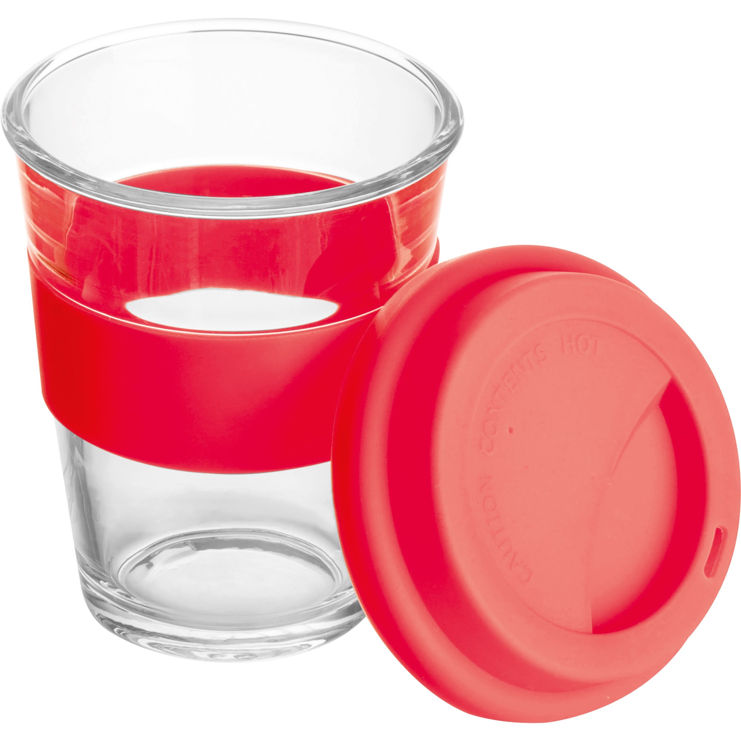 MA62572-05Becher aus Glas_ 300ml AMANDA_ rot