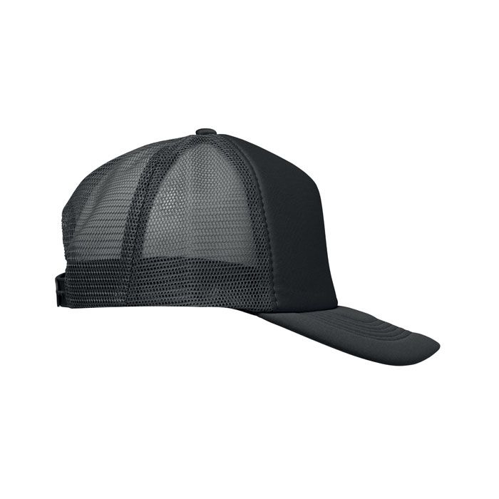 MO2269-03Bubble Trucker cap 5 panels_ schwarz