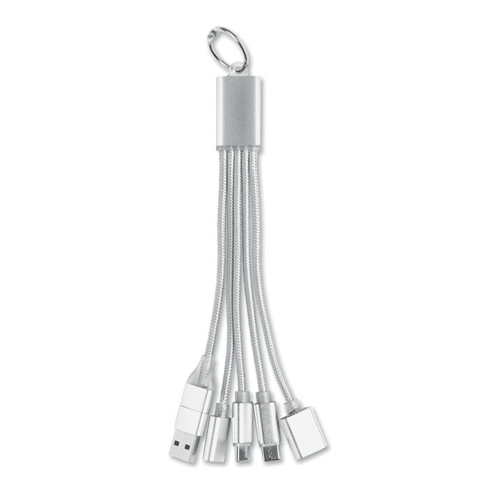 MO3150-14Hublue 5in1 Ladekabel_ silber