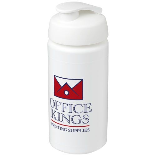 PF210072-2Baseline® Plus grip 500 ml Sportflasche mit Klappdeckel_ weiss
