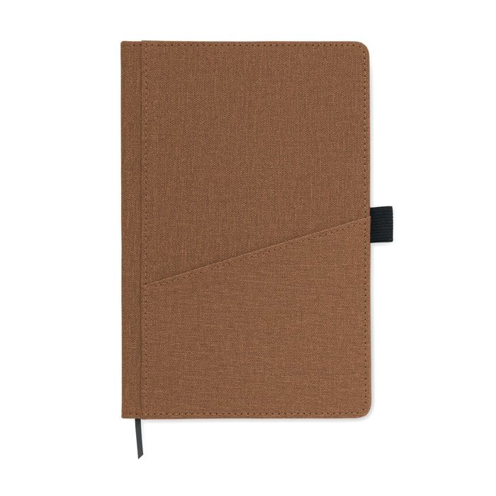 MO2285-01Cinco A5 notebook PU front pocket_ braun