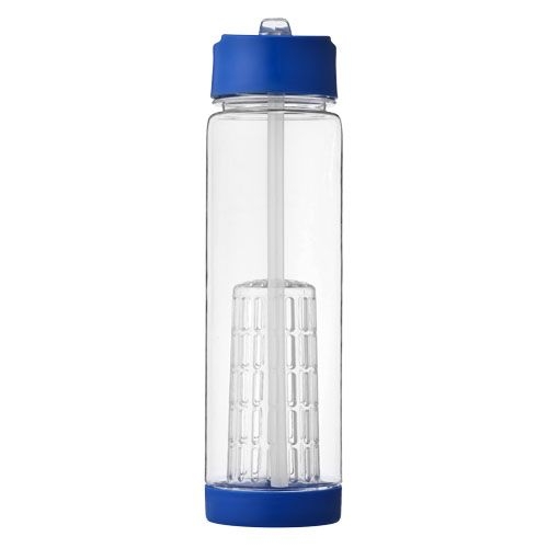 PF100314-1Tutti frutti 740 ml Tritan™ Sportflasche mit Infuser_ transparent_blau