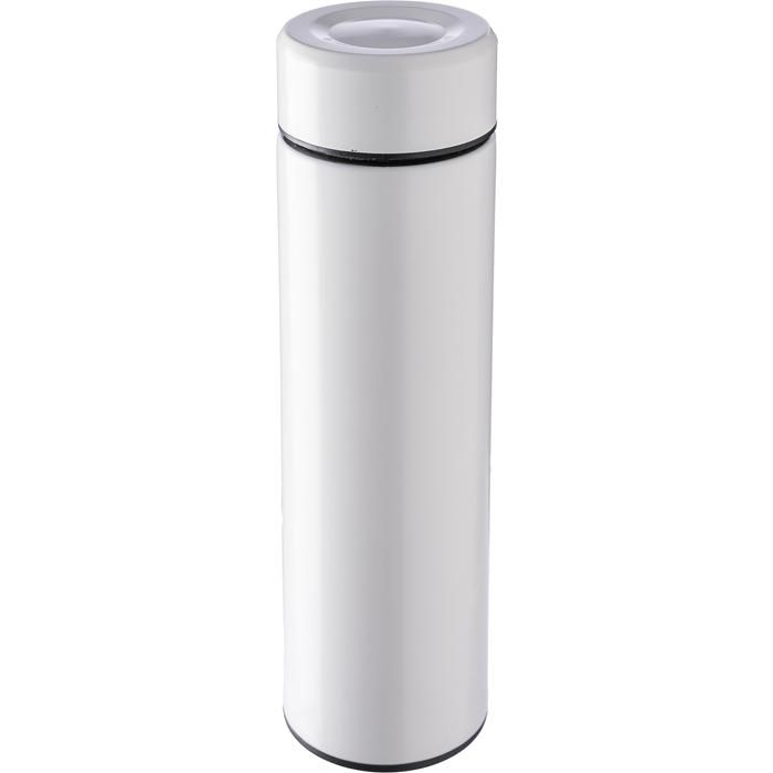 GI1171141-02Doppelwandige Edelstahlflasche 425 ml Mary_ weiss