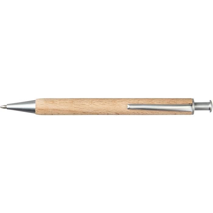 GI5714-11Kugelschreiber aus Buchenholz Marissa_ brown