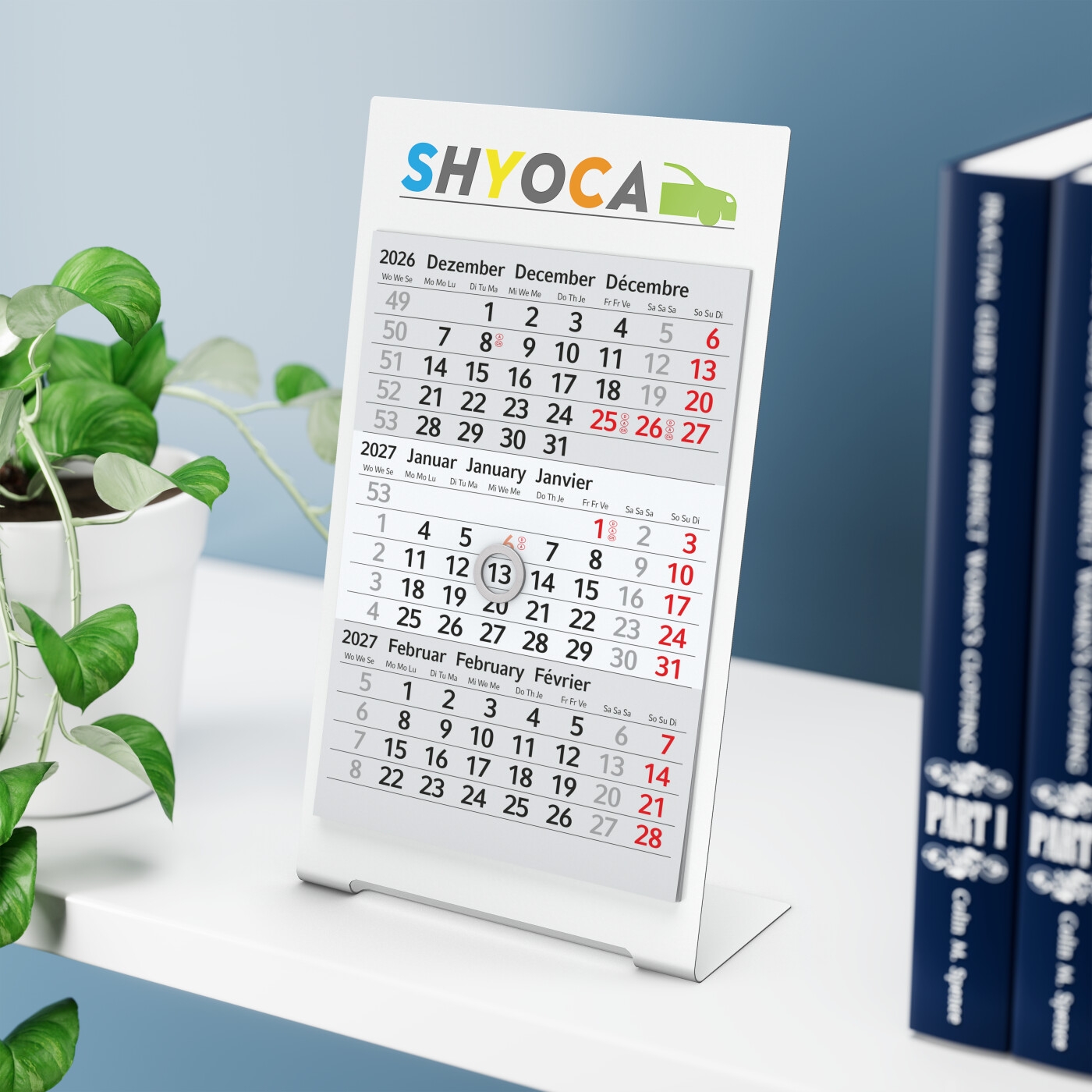 GE0042-WETischkalender Desktop 3 Color_ weiss