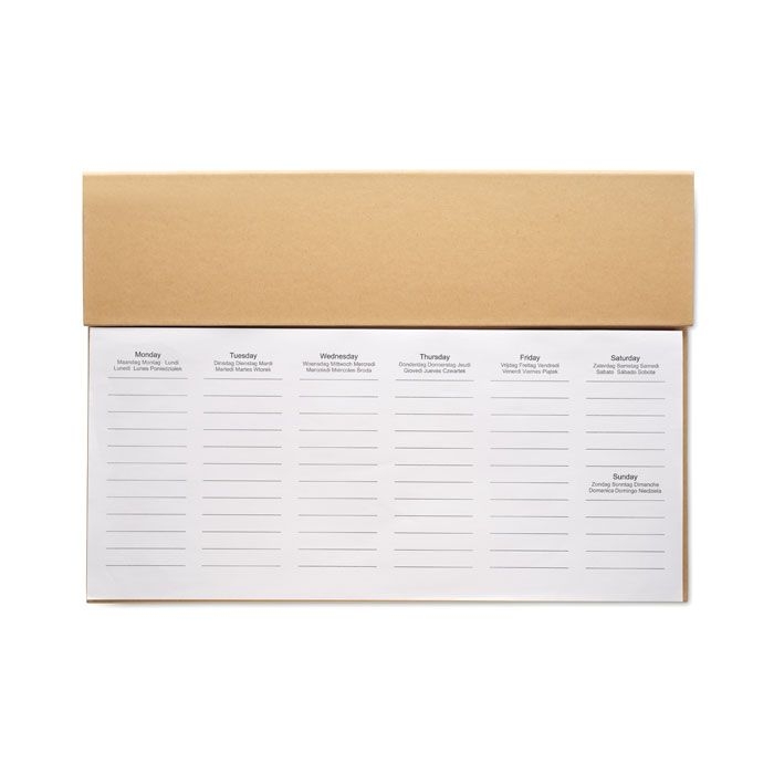 MO2289-13Memweek 125-seitiger Wochenplaner_ beige