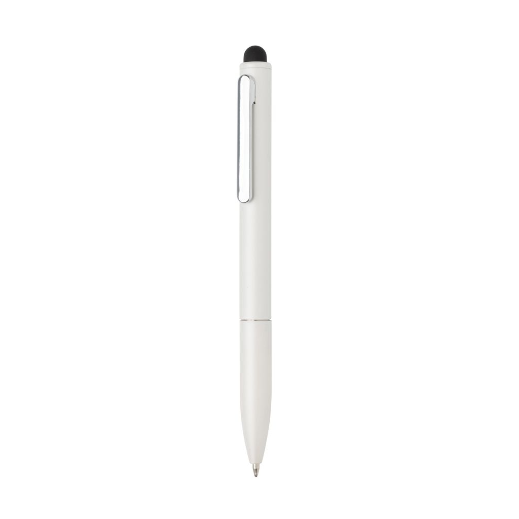 XDP611.23-3Kymi Stift mit Stylus aus RCS recyceltem Aluminum_ weiss