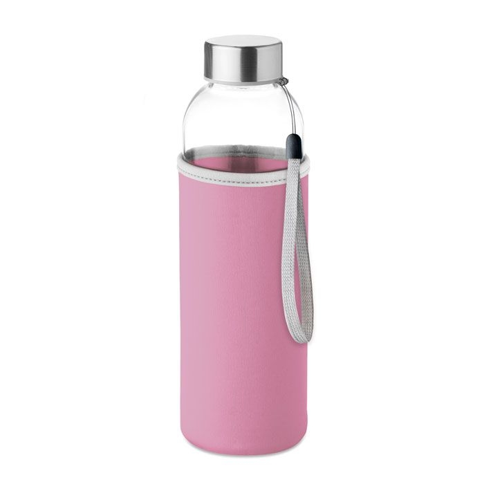 MO9358-11Utah Glass Trinkflasche Glas 500 ml_ babyrosa