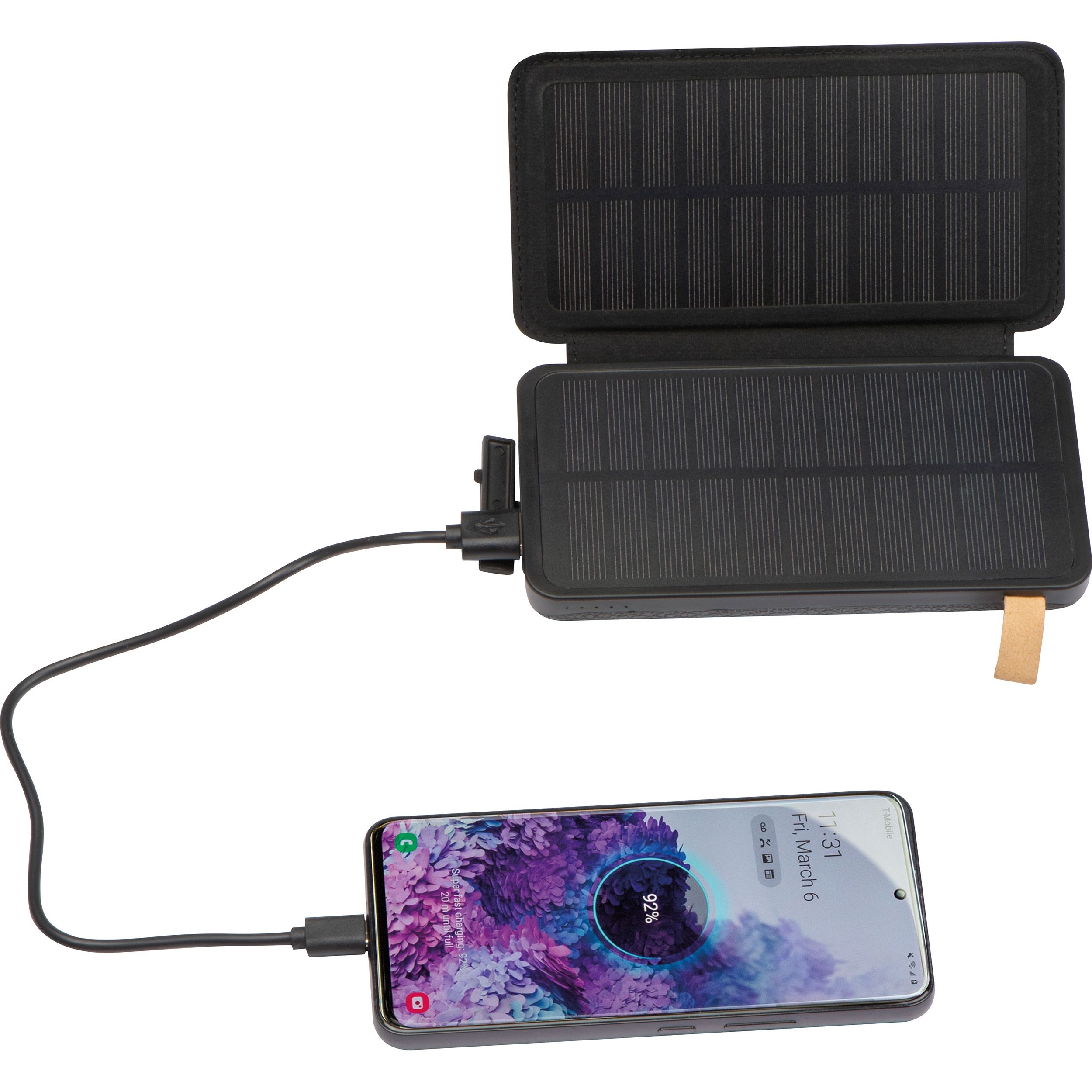 MA33657-03Solarpowerbank 8.000 mAh BRUNA_ schwarz