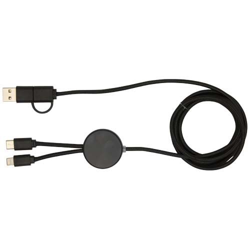 PF124428-2Citala 150 cm 5-in-1 Kabel aus recyceltem Kunststoff fuer Datenuebertragung und 27W Schnellladung_ sch