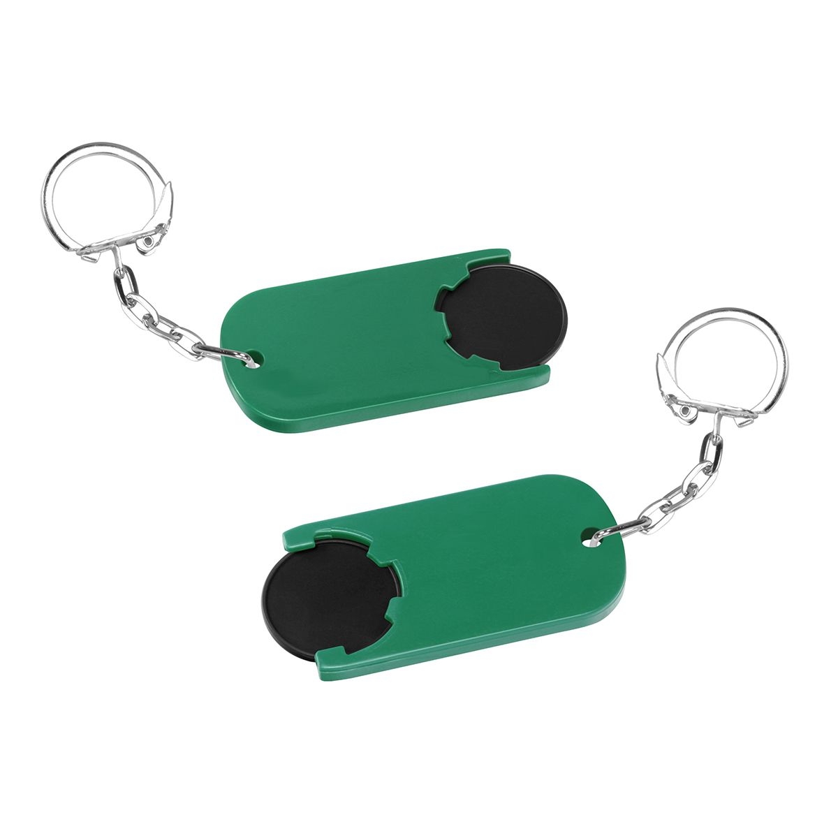 HE7439K-6-2Chiphalter mit 1€-Chip _Alpha_ schwarz_ gruen