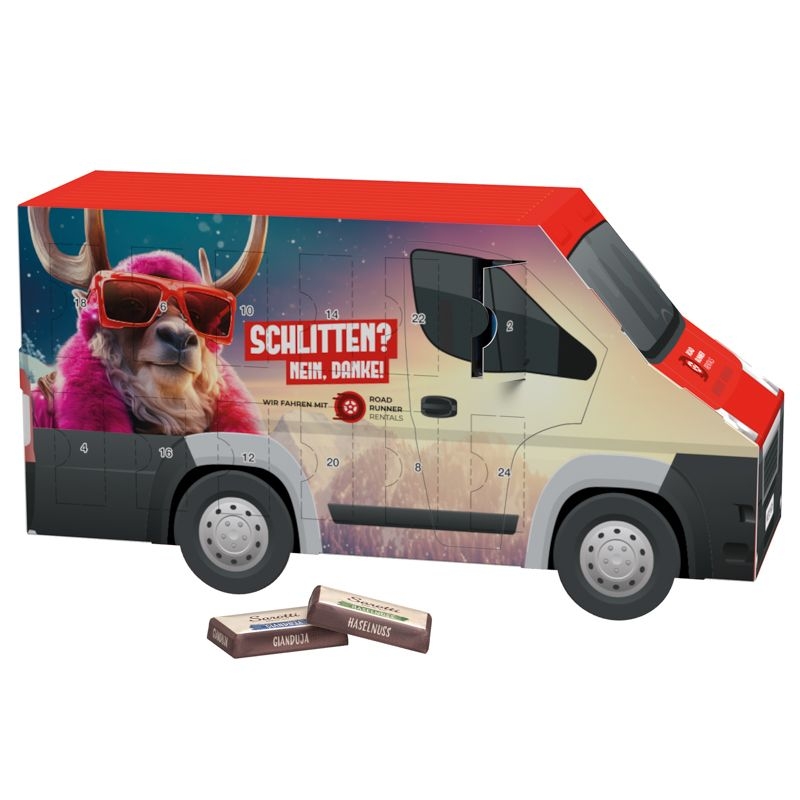 JG20090-1Adventskalender Transporter Sarotti_ Sarotti Schokotaefelchen_ Motiv-Vorlage