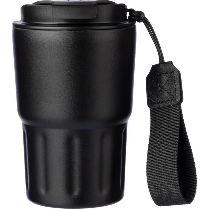 GI1096714-01Doppelwandiger Becher aus Edelstahl Louisa_ schwarz