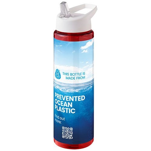 PF210486-10H2O Active® Eco Vibe 850 ml Sportflasche mit Ausgussdeckel _ rot_weiss