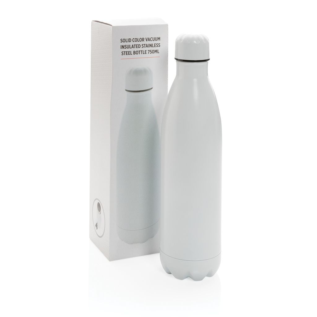 XDP436.93-3Solid Color Vakuum Stainless-Steel Flasche 750ml_ weiss