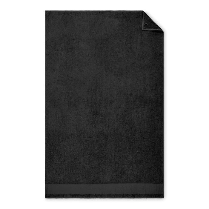 MO2767-03Island 100 Baumwoll-Badetuch 100X150cm_ schwarz