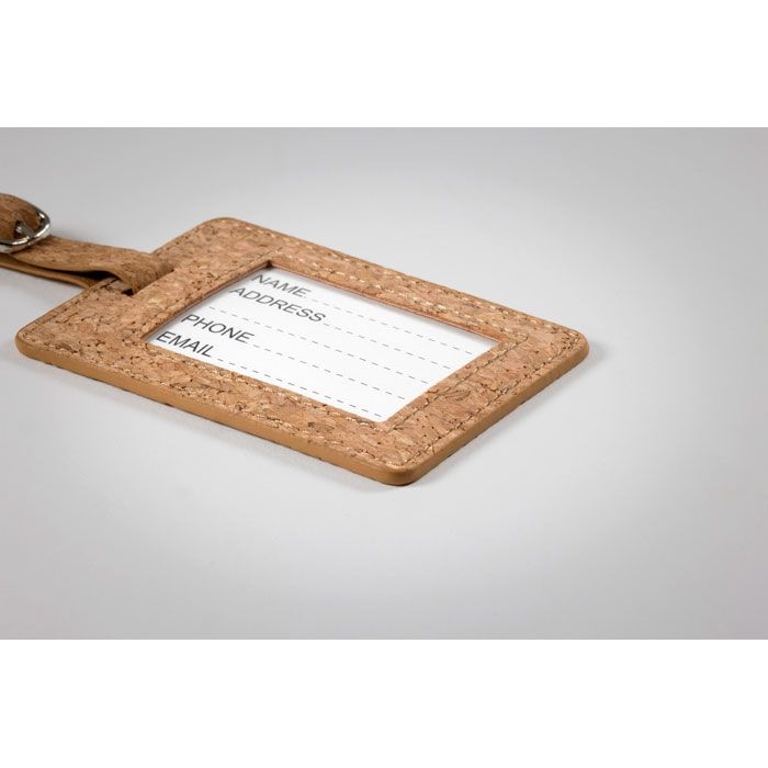 MO6418-13Coco Gepaeckanhaenger Kork_ beige