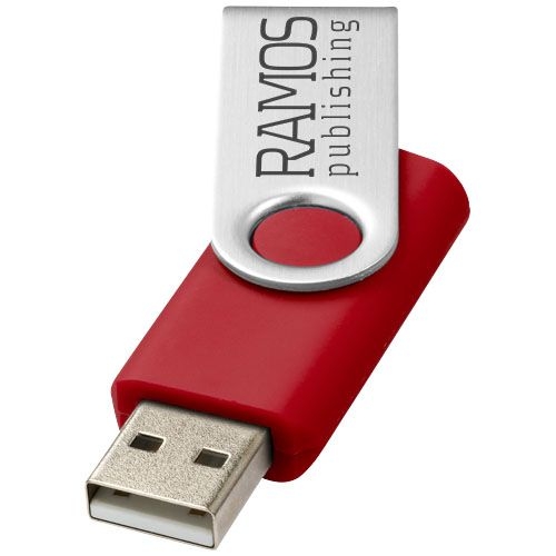 PF123504-4Rotate-Basic 2 GB USB-Stick_ rot_silber_ 2 GB