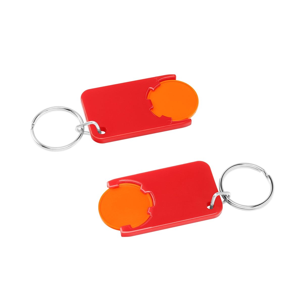 HE7454R-5-1Chiphalter mit 1€-Chip _Beta_ orange_ rot