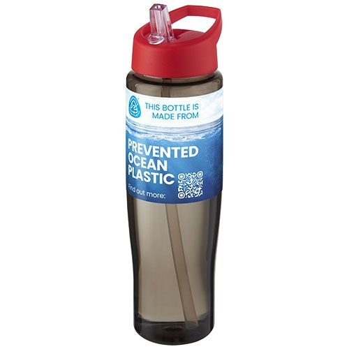 PF210449-3H2O Active® Eco Tempo 700 ml Sportflasche mit Ausgussdeckel_ rot_kohle