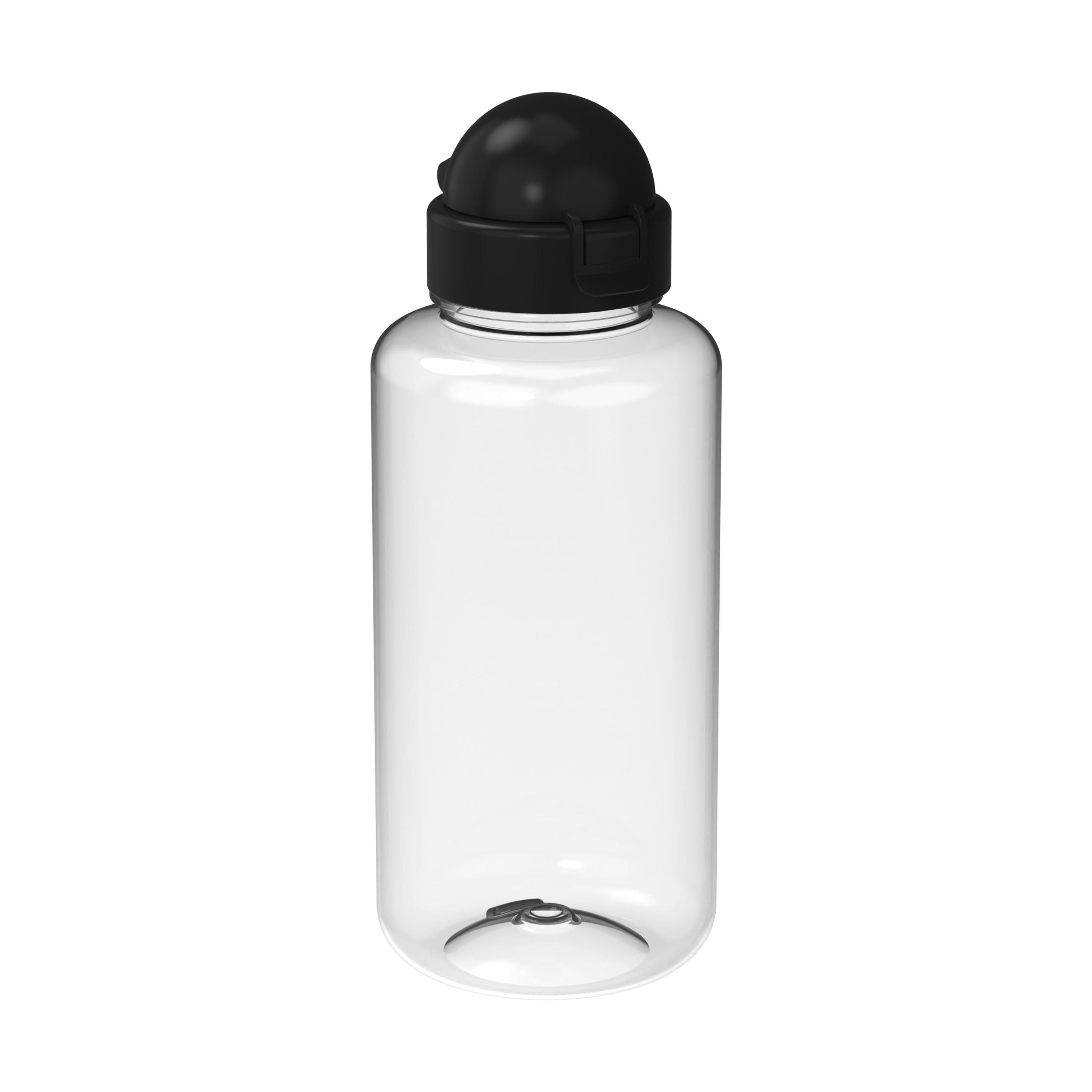 EL02184-2Trinkflasche _Junior_ 700 ml_ RENEW_ transparent_ schwarz