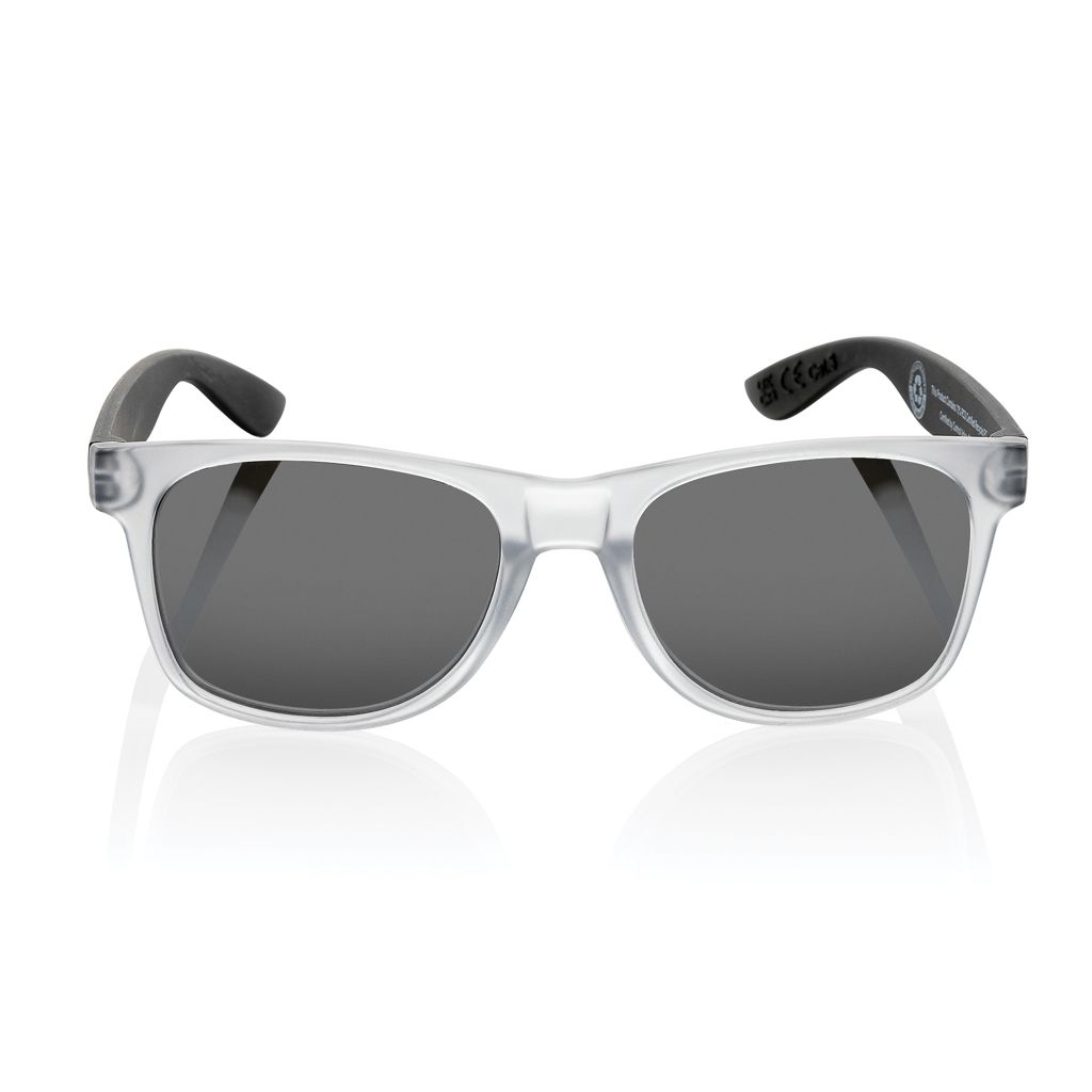 XDP453_87-01Gleam Sonnenbrille aus RCS rec. PC mit verspiegelten Glaesern_ schwarz