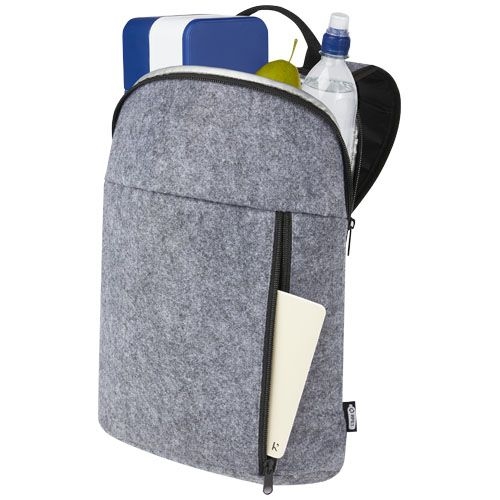 PF210742-1Felta Kuehlrucksack aus GRS-recyceltem Filz 7 L_ mittelgrau