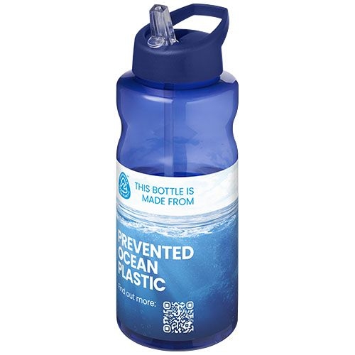 PF210179-2H2O Active® Eco Big Base 1L Sportflasche mit Ausgussdeckel _ blau_blau