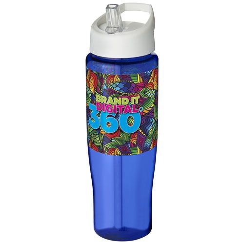 PF210044-10H2O Active® Tempo 700 ml Sportflasche mit Ausgussdeckel_ blau_weiss