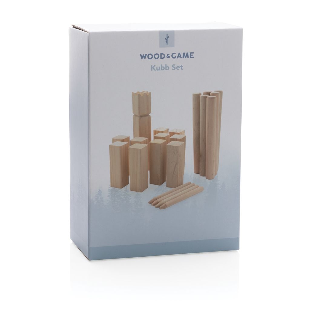 XDP453.51-9Kubb Outdoor Wurfspiel aus Holz_ braun