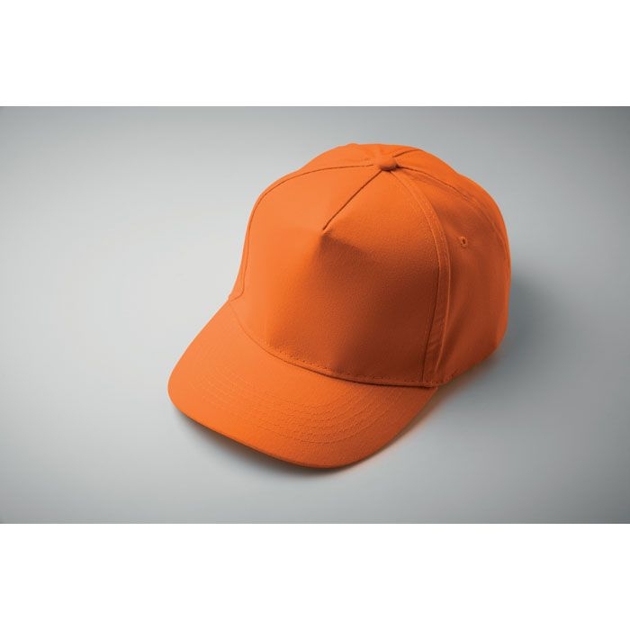 MO2345-10Sunny Baseball cap 5 panels 180gr_ orange